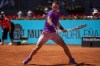 Spain's Rafael Nadal returns the ball to Germany's Alexander Zverev during their match at the Mutua Madrid Open tennis tournament in Madrid, Spain, Friday, May 7, 2021. (AP Photo/Bernat Armangue)