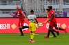Toronto FC midfielder Michael Bradley (4) celebrates with teammates after scoring a goal against as Columbus Crew midfielder Luis Diaz (12) walks away during the first half of an MLS soccer match, Wednesday, May 12, 2021, in Orlando, Fla. (AP Photo/John Raoux)
