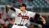 Atlanta Braves pitcher Max Fried works against the Toronto Blue Jays during the first inning of a baseball game Wednesday, May 12, 2021, in Atlanta. (AP Photo/Ben Margot)