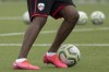 Atletico Ottawa defender Vashon Neufville controls the ball during Atletico Ottawa’s first team practice of their inaugural season in the Canadian Premier League in Ottawa, Wednesday June 3, 2020. The Canadian Premier League plans to kick off its third season mid-June to early July in one location without fans. THE CANADIAN PRESS/Chris Wattie