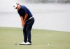 Sung Kang putts on the 15th green during the second round of the AT&T Byron Nelson golf tournament in McKinney, Texas, Friday, May 14, 2021. (AP Photo/Ray Carlin)