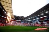 The teams enter the field for the FA Cup final soccer match between Chelsea and Leicester City at Wembley Stadium in London, England, Saturday, May 15, 2021. (Matt Childs/Pool via AP)