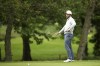 Italy's Edoardo Molinari reacts after a missed putt during day four of the British Masters golf tournament at The Belfry in Sutton Coldfield, England, Saturday May 15, 2021. (Tim Goode/PA via AP)