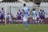 Napoli's Lorenzo Insigne, second from left, taps in after Fiorentina goalkeeper Pietro Terracciano saved on his penalty, to score his team's first goal during the Italian Serie A soccer match between Fiorentina and Napoli at the Artemio Franchi stadium in Florence, Italy, Sunday, May 16, 2021. (Marco Bucco/LaPresse via AP)
