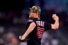 Washington Nationals starting pitcher Erick Fedde throws a pitch against the Arizona Diamondbacks during the first inning of a baseball game Sunday, May 16, 2021, in Phoenix. (AP Photo/Ross D. Franklin)