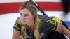 Team Wild Card 1 skip Chelsea Carey delivers a stone at the Scotties Tournament of Hearts in Calgary, Alta., Friday, Feb. 26, 2021. Two-time Canadian women's curling champion Chelsea Carey is joining another new team.THE CANADIAN PRESS/Jeff McIntosh