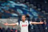 Tottenham's Harry Kane reacts during the English Premier League soccer match between Tottenham Hotspur and Aston Villa at the Tottenham Hotspur Stadium in London, Wednesday, May 19, 2021. (Paul Childs/Pool via AP)