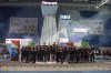 Canada's new Olympic swim team poses for a group photo following a ceremony in Toronto, on Sunday, April 10, 2016. THE CANADIAN PRESS/Chris Young