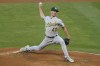 Oakland Athletics starting pitcher Chris Bassitt (40) throws during the first inning of a baseball game against the Los Angeles Angels Saturday, May 22, 2021, in Anaheim, Calif. (AP Photo/Ashley Landis)