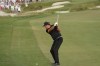 Phil Mickelson hits his second shot on the 18th hole during the third round at the PGA Championship golf tournament on the Ocean Course, Saturday, May 22, 2021, in Kiawah Island, S.C. (AP Photo/David J. Phillip)