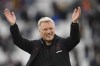West Ham's manager David Moyes applauds at the end of an English Premier League soccer match between West Ham and Southampton at the London stadium in London, England, Sunday May 23, 2021. (Justin Tallis/Pool via AP)