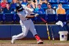 Toronto Blue Jays' Vladimir Guerrero Jr. connects for a two-run home run off Tampa Bay Rays starting pitcher Ryan Thompson during the eighth inning of a baseball game Monday, May 24, 2021, in Dunedin, Fla. (AP Photo/Chris O'Meara)