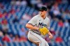 Miami Marlins' Trevor Rogers pitches during the first inning of a baseball game against the Philadelphia Phillies, Wednesday, May 19, 2021, in Philadelphia. (AP Photo/Matt Slocum)