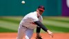 Cleveland Indians starting pitcher Zach Plesac delivers in the first inning of a baseball game against the Minnesota Twins, Sunday, May 23, 2021, in Cleveland. (AP Photo/Tony Dejak)