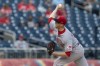 Cincinnati Reds starting pitcher Jeff Hoffman (23) throws during the first inning of a baseball game against the Washington Nationals in Washington, Wednesday, May 26, 2021. (AP Photo/Manuel Balce Ceneta)