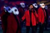 The Weeknd performs during the halftime show of the NFL Super Bowl 55 football game between the Kansas City Chiefs and Tampa Bay Buccaneers on February 7, 2021, in Tampa, Fla. The Weeknd picked up five trophies at the SOCAN Awards, tying pop singer Shawn Mendes for most wins in a single year. THE CANADIAN PRESS/AP, Ashley Landis