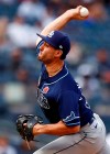 Tampa Bay Rays relief pitcher J.P. Feyereisen delivers a pitch during the ninth inning of a baseball game against the New York Yankees on Monday, May 31, 2021, in New York. The Rays won 3-1. (AP Photo/Adam Hunger)