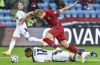 FILE - In this Thursday, Oct. 8, 2020 file photo, Norway's Erling Braut Haaland, center, and Serbia's Stefan Mitrovic, left, compete for the ball during the Euro 2020 playoff semifinal soccer match between Norway and Serbia at Ullevaal Stadium, in Oslo, Norway. One of this season's standout players, Borussia Dortmund forward Erling Haaland, will not be at Euro 2020 because Norway failed to qualify for the tournament. Other players, including forward Pedro Neto of defending champion Portugal, will miss the tournament because of injury. (Fredrik Varfjell/NTB scanpix via AP, File)