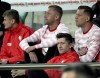 Poland's Robert Lewandowski, front, attends the international friendly soccer match between Poland and Russia in Warsaw, Poland, Tuesday, June 1, 2021. (AP Photo/Czarek Sokolowski)