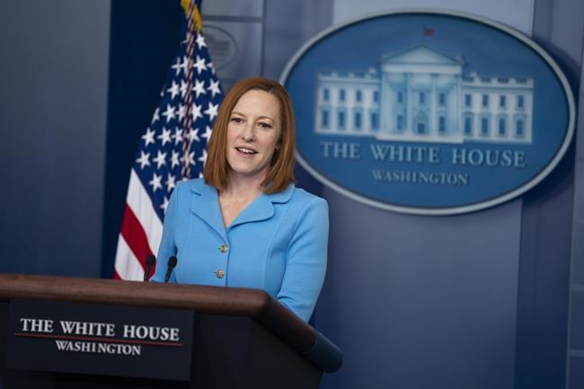 White House press secretary Jen Psaki speaks during a press briefing at the White House, Wednesday, June 2, 2021, in Washington. (AP Photo/Evan Vucci)