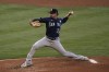 Seattle Mariners starting pitcher Justus Sheffield throws to a Los Angeles Angels batter during the second inning of a baseball game in Anaheim, Calif., Thursday, June 3, 2021. (AP Photo/Jae C. Hong)