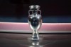 FILE - In this Sunday, Dec. 2, 2018 file photo the Henri Delaunay Trophy is displayed on the stage at the Convention Centre in Dublin, Ireland. France won the last major international soccer tournament — the World Cup in 2018 — by defending compactly, hitting teams on the break with clinical finishing, and being effective at set pieces. What will the winning approach be at the European Championship? (AP Photo/Peter Morrison, File)
