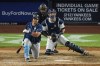 Tampa Bay Rays' Ji-Man Choi reacts after striking out during the ninth inning of the team's baseball game against the New York Yankees on Wednesday, June 2, 2021, in New York. The Yankees won 4-3. (AP Photo/Frank Franklin II)