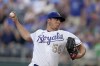 Kansas City Royals starting pitcher Brad Keller throws during the first inning of a baseball game against the Minnesota Twins Friday, June 4, 2021, in Kansas City, Mo. (AP Photo/Charlie Riedel)