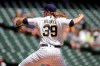 Milwaukee Brewers' Corbin Burnes pitches during the first inning of a baseball game against the Arizona Diamondbacks, Sunday, June 6, 2021, in Milwaukee. (AP Photo/Aaron Gash)