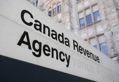 A sign outside the Canada Revenue Agency is seen Monday May 10, 2021 in Ottawa. THE CANADIAN PRESS/Adrian Wyld