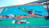 Workers put the final touch to a painting at Wembley stadium in the build-up to the upcoming Euro 2020 soccer championship in London, Wednesday, June 9, 2021. Euro 2020 kicks-off on Friday June 11 when Italy face Turkey in Rome. (AP Photo/Frank Augstein)
