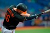Baltimore Orioles' Trey Mancini connects for a two-run home run off Tampa Bay Rays starting pitcher Ryan Yarbrough during the third inning of a baseball game Friday, June 11, 2021, in St. Petersburg, Fla. (AP Photo/Chris O'Meara)