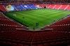 Employees prepare the National Stadium for the Copa America soccer tournament in Brasilia, Brazil, Friday, June 11, 2021. The stadium will host the opening game on June 13. (AP Photo/Eraldo Peres)