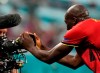 Belgium's Romelu Lukaku celebrates after scoring his sides first goal during the Euro 2020 soccer championship group B match between Russia and Belgium at the Saint Petersburg stadium in St. Petersburg, Russia, Saturday, June 12, 2021. (AP Photo/Dmitry Lovetsky, Pool)