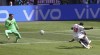 England's Raheem Sterling, right, kicks the ball past Croatia's Sime Vrsaljko and Croatia's goalkeeper Dominik Livakovicto, left, score his team's first goal during the Euro 2020 soccer championship group D match between England and Croatia at Wembley stadium in London, Sunday, June 13, 2021. (AP Photo/Catherine Ivill, Pool)