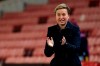 Canada head coach Bev Priestman reacts during the women's international friendly soccer match between England and Canada at Bet365 stadium in Stoke on Trent, England on April 13, 2021. THE CANADIAN PRESS/AP, Rui Vieira