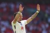 England's Kalvin Phillips applauds fans at the end of the Euro 2020 soccer championship group D match between England and Croatia at Wembley stadium in London, Sunday, June 13, 2021. England won 1-0. (Glyn Kirk/Pool Photo via AP)