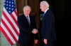 Russian President Vladimir Putin, left, and U.S President Joe Biden shake hands during their meeting at the 'Villa la Grange' in Geneva, Switzerland in Geneva, Switzerland, Wednesday, June 16, 2021. (AP Photo/Alexander Zemlianichenko, Pool)