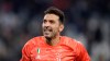 FILE -- In this Oct.19, 2019 file photo Juventus' goalkeeper Gianluigi Buffon celebrates at the end of a Serie A soccer match between Juventus and Bologna, at the Allianz stadium in Turin, Italy. Buffon rejoined Serie B club Parma on Thursday, June 17, 2021, more than a quarter century after beginning his legendary Serie A career with the club. (AP Photo/Luca Bruno)