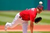 Cleveland Indians starting pitcher Eli Morgan delivers in the first inning of a baseball game against the Baltimore Orioles, Thursday, June 17, 2021, in Cleveland. (AP Photo/Tony Dejak)