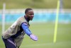 England's Raheem Sterling during a training session at St George's Park, Burton upon Trent, England, Thursday June 17, 2021. (Nick Potts/PA via AP)