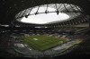 FILE - This Sunday, May 2, 2021 file photo shows a general view of the Tottenham Hotspur Stadium in London. Tottenham has paid back the 175 million pounds ($243 million) it borrowed from the Bank of England as part of a coronavirus loan scheme, freeing up cash that could help the Premier League club sign players and a new manager. The north London club said Friday, June 18, 2021 that it repaid the low-interest loan from the 250 million pounds ($347 million) it recently raised from institutional investors.(Nick Potts/Pool via AP, file)