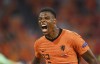 Denzel Dumfries of the Netherlands celebrates after scoring his side's second goal during the Euro 2020 soccer championship group C match between the The Netherlands and Austria at Johan Cruijff ArenA in Amsterdam, Netherlands, Thursday, June 17, 2021. (John Thys, Pool via AP)