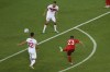 Switzerland's Xherdan Shaqiri, right, scores his side's second goal during the Euro 2020 soccer championship group A match between Switzerland and Turkey at the Baku Olympic Stadium in Baku, Azerbaijan, Sunday, June 20, 2021. (Naomi Baker/Pool via AP)