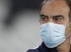 Chile's coach Martin Lasarte looks on prior to a Copa America soccer match against Argentina at the Nilton Santos stadium in Rio de Janeiro, Brazil, Monday, June 14, 2021. (AP Photo/Silvia Izquierdo)
