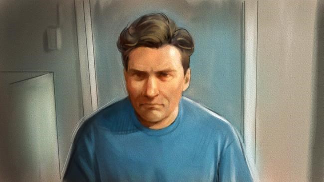 Paul Bernardo is shown in this courtroom sketch during Ontario court proceedings via video link in Napanee, Ont., on October 5, 2018. Teen killer and serial rapist Paul Bernardo is set for a parole hearing today. The designated dangerous offender, has been eligible for full parole for more than three years. Bernardo's horrific crimes in the 1980s and early 1990s include for kidnapping, torturing and killing Kristen French and Leslie Mahaffy near St. Catharines, Ont. THE CANADIAN PRESS/Greg Banning