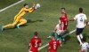 France's goalkeeper Hugo Lloris take the ball during the Euro 2020 soccer championship group F match between Hungary and France at the Ferenc Puskas stadium in Budapest, Hungary, Saturday, June 19, 2021. (AP Photo/Laszlo Balogh,Pool)