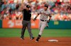 San Francisco Giants' Mauricio Dubon rounds the bases after a solo home run during the second inning of a baseball game against the Los Angeles Angels Tuesday, June 22, 2021, in Anaheim, Calif. (AP Photo/Marcio Jose Sanchez)