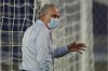 Brazil's coach Tite stands in the pitch prior to a Copa America soccer match against Colombia at Nilton Santos stadium in Rio de Janeiro, Brazil, Wednesday, June 23, 2021. (AP Photo/Silvia Izquierdo)