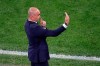 Belgium's manager Roberto Martinez gives instructions from the side line during the Euro 2020 soccer championship group B match between Finland and Belgium at Saint Petersburg Stadium in St. Petersburg, Russia, Monday, June 21, 2021. (Anton Vaganov/Pool Photo via AP)